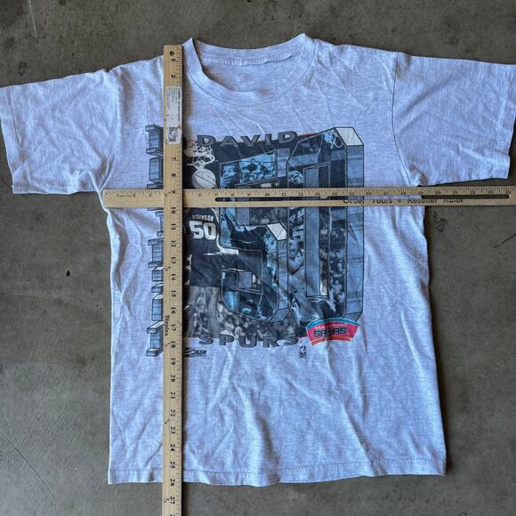 VINTAGE DAVID ROBINSON SHIRT SAN ANTONIO SPURS 1991 SALEM SPORTS NBA FITS MENS M - Picture 3 of 5